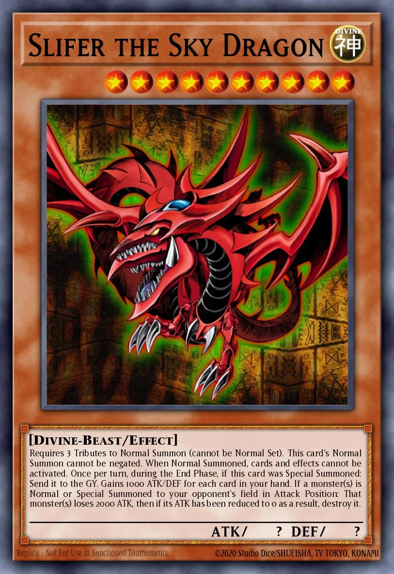 Slifer, o Dragão Celeste